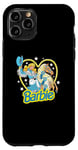 Coque pour iPhone 11 Pro Barbie - Cowgirl rétro western avec cheval et cœur