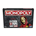 Monopoly: Netflix Maison de l'argent/La CASA de Papel Edition, Jeu de société pour Adultes et Adolescents à partir de 16 Ans, Version Anglaise