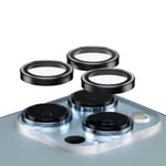 PanzerGlass iPhone 13 Pro Hoops linsskydd med aluminiumram, Svart