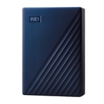 WD 6 to My Passport for Mac Disque Dur Externe Portable pour Mac, Protection par Mot de Passe, Compatible Time Machine, Midnight Blue