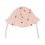 Flöss Dolly Solhatt Pink Berry Gingham | Rosa | 3-5 years
