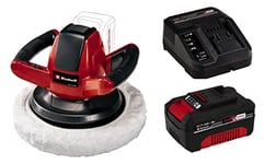 Einhell Power X-Change Cordless Car Polisher And Buffer With Battery and Charger - 18V, 2500 RPM, Battery Powered 254mm Disc Machine Polisher - CE-CB 18/254 Li Cordless Polishing Machine Kit