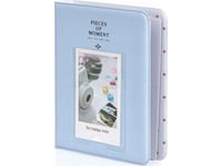 Loveinstant Fotoalbum 64 St. För Fujifilm Instax Mini 12 11 40 9 8 7S Evo Liplay Link 2 Se / Pastellblå