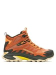 Merrell Men's Moab Speed 2 GORE-TEX Mid Hiking Boots - Orange, Orange, Size 7, Men