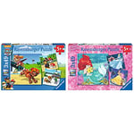 Ravensburger Paw Patrol 3x 49pc Jigsaw Puzzles & Disney Princess Adventure 3 x 49 Piece Jigsaw Puzzles for Kids Age 5 Years Up