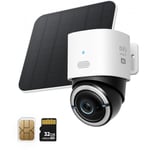 Anker - eufy Security Camera Surveillance WiFi 4G lte Cam S330, 4K uhd Inclinaison panoramique, Alimentation Solaire sans Fil par Panneau Solaire,