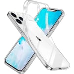 Coque Transparente iPhone 12-12 Pro [1,5 mm] Anti-jaunissement. Coque en Gel Silicone iPhone 12-12 Pro avec Absorption d