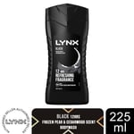 Lynx Black 12-H Refreshing Fragrance Shower Gel Body Wash for Men, 225ml
