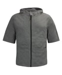 Nike Mens Retro Zip Up Hooded T-Shirt - Grey - Size Small