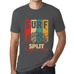 Homme Tee-Shirt Surf D'été À Split - Summer Time Surf In Split - T-Shirt Graphique Éco-Responsable Vintage Cadeau Nouveauté