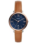Fossil Jacqueline WoMens Brown Watch ES4274 Leather - One Size