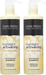 John Frieda Sheer Blonde Highlight Activating Moisturising Shampoo and Duo Pack