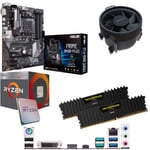 Components4All AMD Ryzen 5 2400G 3.6GHz (Turbo 3.9GHz) Quad Core Eight Thread CPU, ASUS PRIME B450-Plus Motherboard & 8GB 3200MHz Corsair DDR4 RAM Pre-Built Bundle