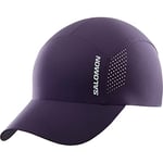 Salomon Cross Unisex Cap Hiking Trail Running Walking, Lightweight comfort, Moisture management, and Recycled fabric, Purple, One Size