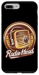 Coque pour iPhone 7 Plus/8 Plus Tête de radio rétro vintage