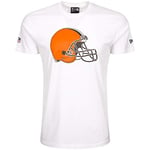 New Era Men's Cleveland Browns T-shirt Men s T shirt, White, XS-S UK