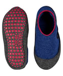 FALKE Unisex Kids Cosy Slipper K HP Wool Grips On Sole 1 Pair Grip socks, Blue (Cobalt Blue 6054), 9-10