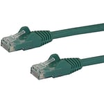 StarTech.com 10m CAT6 Ethernet Cable - Green CAT 6 Gigabit Ethernet Wire -650MHz 100W PoE++ RJ45 UTP Category 6 Network/Patch Cord Snagless w/Strain Relief Fluke Tested UL/TIA Certified (N6PATC10MGN)