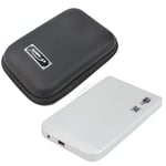 White Boîtier en aluminium SATA vers Mini USB 2.0, boîtier pour disque dur de 2.5 pouces, boîtier de stockage Portable pour SSD, Support pour SSD