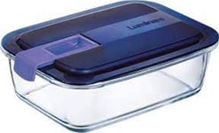 LUMINARC Easy Box, Matboks i glass 1,22 ltr med lokk (rekt.)