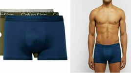 Calvin Klein Underwear 3 Pack Stretch Cotton Underwear Three Boxer Briefs/S