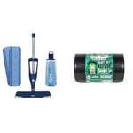 Bona Premium Spray Mops for Floors, Wood, Bona Floor Mops for Cleaning Floors & Eco Bag 50 Heavy Duty Refuse Sacks, Black, 1x