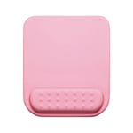 Benoon Memory Cotton Mouse Mat with Wrist Rest Support Cushion, Anti-slid Solid Color Mousepad Suitaful For Games Office Working Pink