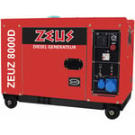 Zeuz - Groupe électrogène diesel démarrage électrique 6300 Watts