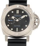 Panerai PAM02305 Submersible Sort/Gummi Ø47 mm