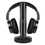 Casque TV sans fil avec émetteur RF numérique 2,4 g, casque sans fil Hi-Fi supra-auriculaire avec port Rca / 3,5 mm / optique, pour regarder la télévision à domicile Game Co