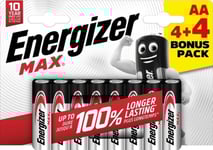 Energizer Energizer Lr6/8 Max Aa 4+4 Zdarma