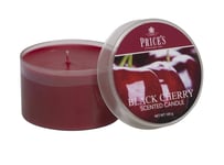 Prices Wax Scented Tin Lid Candle Black Cherry