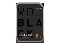 WD_BLACK WD8002FZWX - Disque dur - 8 To - interne - 3.5" - SATA 6Gb/s - 7200 tours/min - mémoire tampon : 128 Mo