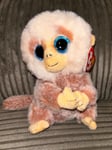OFFICIAL TY BEANIE BELLIES STUBBY MONKEY MED 9"/23CM SOFT TOY 43211