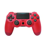 PS4 wireless controller PS4 wireless game controller PS4 Bluetooth controller, high-sensitivity six-axis detection system,Red