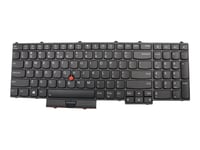 Chicony - Ersättningstangentbord För Bärbar Dator - Med Trackpoint - Bakgrundsbelyst - Qwerty - Usa, Internationellt - Fru, Cru - Tier 2 - För Thinkpad P51 20Hh, 20Hj, 20Mm, 20Mn  P71 20Hk, 20Hl