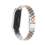 Rem för Mi Band 6 Xiaomi Mi Band 7 6 5 Rem Kompatibelt Armband handledsband Mi Band 5 4 3 Tillbehör Silver rose gold For Mi band 5