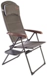 Quest Leisure Naples Pro Reclining Camping / Garden Chair with Side Table