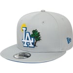 New Era 9FIFTY MLB Summer Icon Los Angeles Dodgers Snapback Cap - Grå - str. S/M