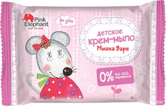 Cream-Soap for Kids Mouse Varya 0% SLS, SLES Pink Elephant 90g Elfa Pharm 7470