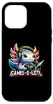 Coque pour iPhone 13 Pro Max Games-O-Lotl Axolotl Manette de jeu vidéo