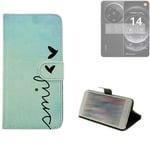 360° wallet case protective cover for Xiaomi 14 Ultra Design smile
