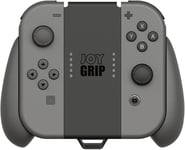 Joygrip For Nintendo Switch And Switch Oled Joy-Con Controller: Rechargeable Handheld Joystick Remote Control Holder With Interchangeable Grips - Gray