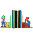 2 stk Mario & Luigi Bokstoppere 15 cm - Nintendo Licensierad