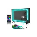 Kinsi - Ruban led, Bande led, Rétroéclairage led pour téléviseur,Music Sync,RGB Bluetooth App,3 boutons, 2M