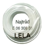 Najtråd 100 meter plastbelagd (Vit)