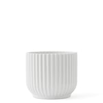 DANMARK LYNGBY Flower Pot, Porcelain, White, 16.9x16.9x13.6