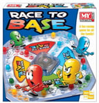 NEW M.Y RACE TO BASE POP A DICE FRUSTRATION FUN FAMILY KIDS BOARD GAME