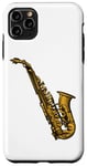 Coque pour iPhone 11 Pro Max Saxophone doré