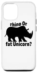 Coque pour iPhone 13 Rhino or Fat Unicorn Lover